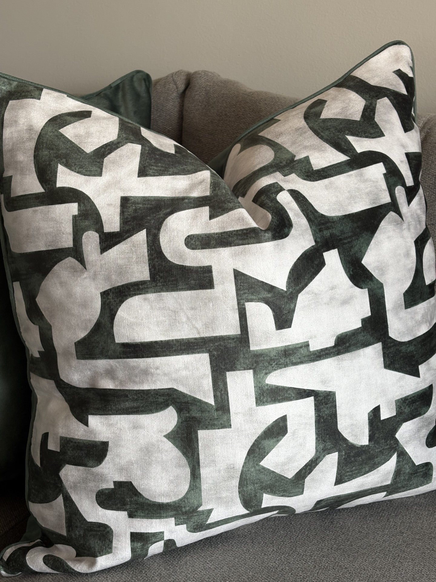 Emerald Maze Cushion