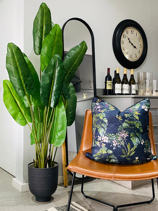 Midnight Botanica Cushion